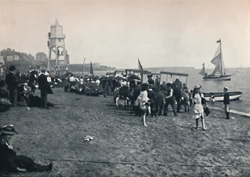 Dovercourt - as areias, 1895