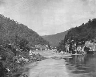 Dragon Gorge, New River, West Virginia, EUA, c1900.