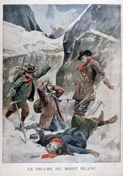 Drama no Mont Blanc, Alpes, 1902