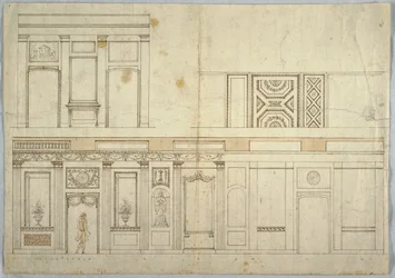Desenho, Design para um Interior, 1800-1820