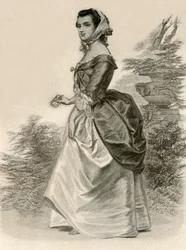 Vestido de uma jovem da Virgínia, c1775, 1937.