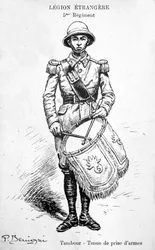 Baterista, 5º regimento da Legião Estrangeira Francesa, século 20