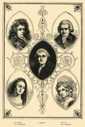 Celebridades de Drury Lane, 1881.
