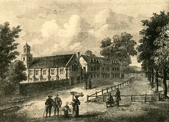 Dulwich College em 1750, c1878.