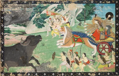 Durga Matando Mahisha, c. 1830