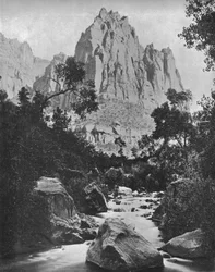 Eagle Crag, Shoshone Falls, Idaho, EUA, c1900.