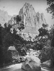 Eagle Crag, quedas do Shoshone, Idaho, c1897.