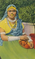 Menina das Índias Orientais, Trinidad, BWI, c1952.
