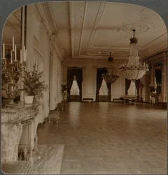 Sala leste, onde as recepções são realizadas, Casa Branca, Washington DC, c1900