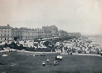 Eastbourne - vista geral da torre do desejo, 1895