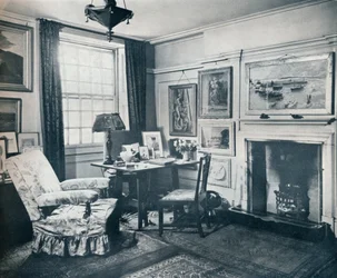 Sala de estar de Edward Marshs, c1934