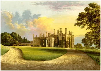 Eggesford House, Devon, casa do conde de Portsmouth, c1880