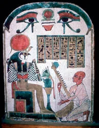 Laje funerária egípcia de Diedkhonsu Soefankh