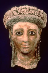 Cabeça egípcia, 75-100 dC