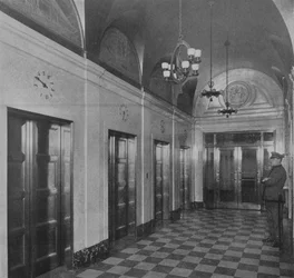 Elevador, edifício da Câmara de Comércio, Newark, Nova Jersey, 1924