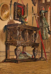 Aparador elizabetano ou armário da corte, c1845, 1864