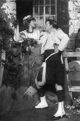 Ellaline Terriss e Seymour Hicks em The Gay Gordons, c1907