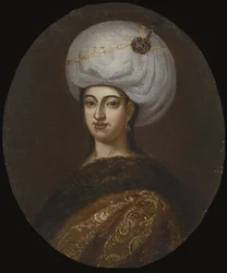 Emetullah Rabia Gülnus Sultan 1642-1715, consorte favorito do sultão Mehmed IV, segunda metade do