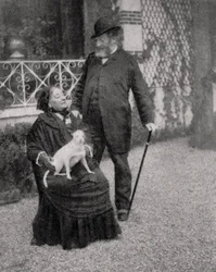 Emile Augier, dramaturgo francês, 1885