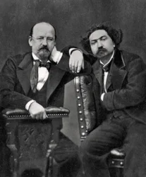 Emile Erckmann e Alexandre Chatrian, escritores franceses, 1887