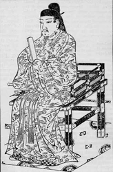 Imperador Kanmu, que estabeleceu a Lei de Sucessão Japonesa, 1907