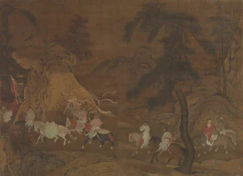 Vôo do Imperador Xuanzong para Shu, meados do século XII.