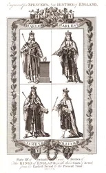Reis ingleses com brasões, século XVIII