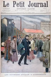 Pessoas inglesas que visitam a Exposição Universal de 1900, Paris, 1900