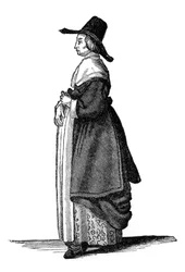 Esposa de comerciantes ingleses, 1649, 1910