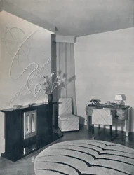 Hall de entrada projetado por Duncan Miller, Londres, Inglaterra, 1936