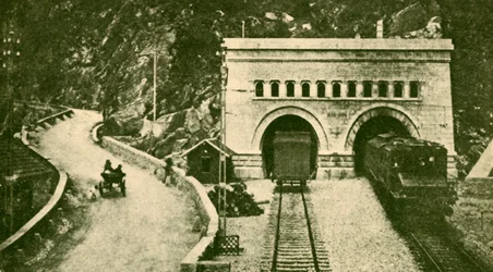 Entrada do túnel Simplon 12 12 milhas de comprimento conectando a Suíça e a Itália, c1930.