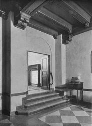 Entrada para a sala de jantar do sudeste, o Fraternity Clubs Building, Nova York, 1924