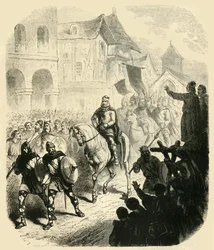 Entrada de Charles Martel em Paris, depois de derrotar os sarracenos, 732AD, 1890.