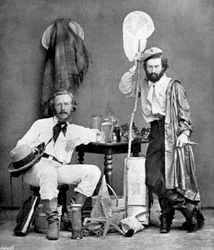 Ernst Haeckel, zoólogo e evolucionista alemão, nas Canárias, 1867