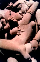 Escultura Erótica, Templo Hindu, Khajuraho, Índia, 950-1050