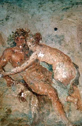 Mural erótico, Pompeia, Itália