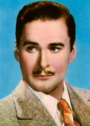 Errol Flynn 1909-1959, ator de cinema americano, década de 1940