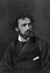 Eugene Delacroix, artista francês, 1854