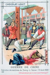 Execução de membros do Tsong-Li-Yamen, China, Revolta dos Boxers, 13 de agosto de 1900