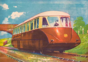 Carro de trilho expresso do motor diesel, GWR, 1940