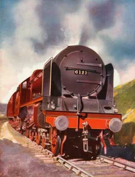 Locomotiva de passageiros expressa da classe Royal Scot 4-6-0, 1935-36.