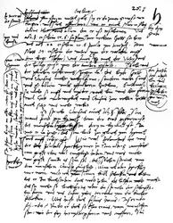 Fax da letra de Martin Luthers, 1903