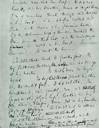 Página de fac-símile do MS para o verão indiano de um forsyte, por John Galsworthy, 1918, 1928.