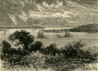 Porto de Falmouth, 1898.