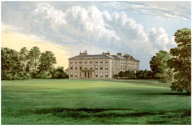 Farnham Lodge, Condado de Cavan, Irlanda, casa de Lord Farnham, c1880