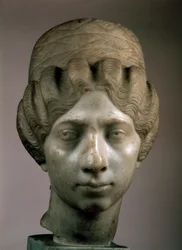 Cabeça de retrato feminino A mulher síria, 160-170