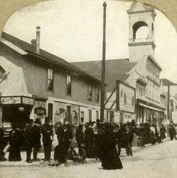 Ferry desembarque de Oakland, 1906.