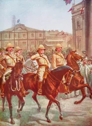Marechal de campo Roberts, aliviando o cerco de Kimberley, Boer War, África do Sul, 1900