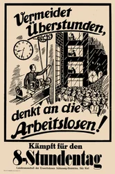 Lute pelo dia de oito horas, c. 1925.