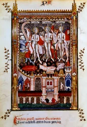 Flagelação de São Denis, São Rústico e São Eleutério, 1317